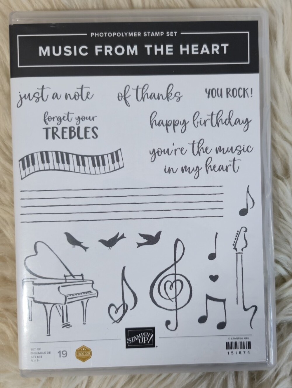Stampin' Up! Music From Heart Photopolymer Stamp Set